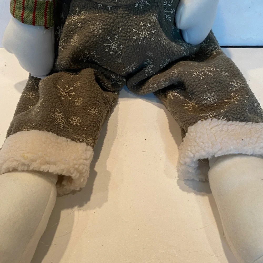 Oversized Stuffed & Dressed Snowman - Picture 4 of 5